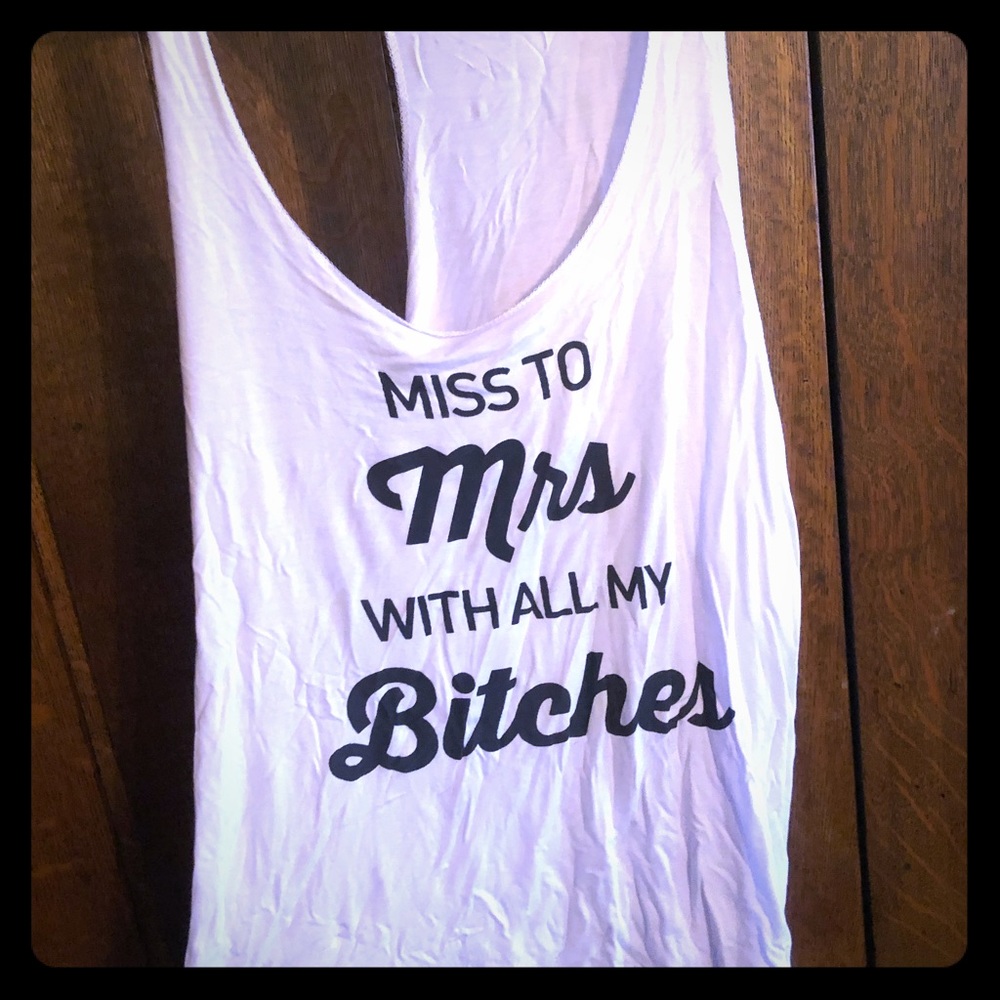 ❗️SOLD❗️Bachlorette Tank
